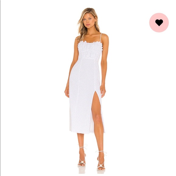 NEW Majorelle Harper midi white dress XXS - Picture 1 of 8